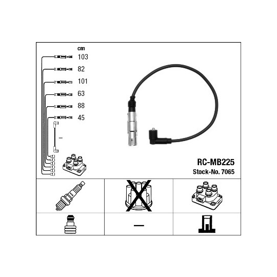 7065 - Tändkabelsats 