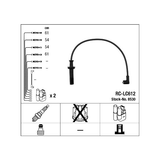 8530 - Tändkabelsats 
