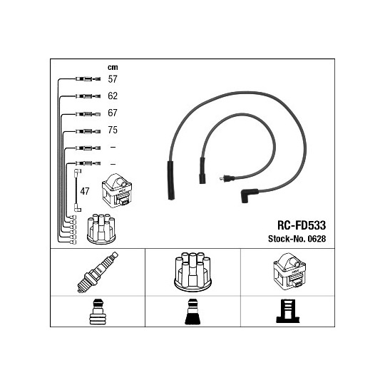 0628 - Ignition Cable Kit 