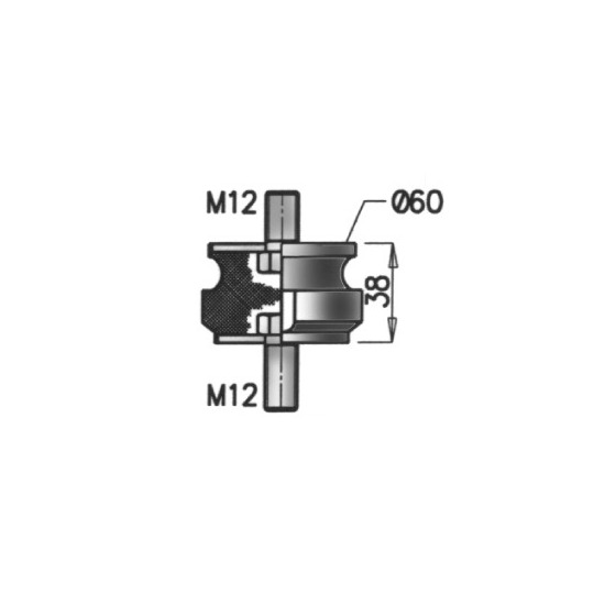 21820 - Rubber Strip, exhaust system 