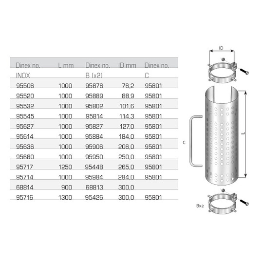 95876 - Clamp, exhaust system 