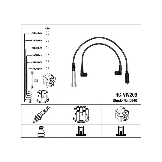 0940 - Ignition Cable Kit 