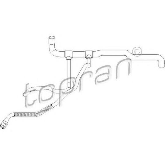 207 732 - Plastic hose of cooling system 