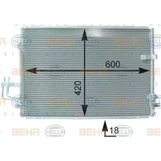 8FC351 303-031 - Condenser, air conditioning 