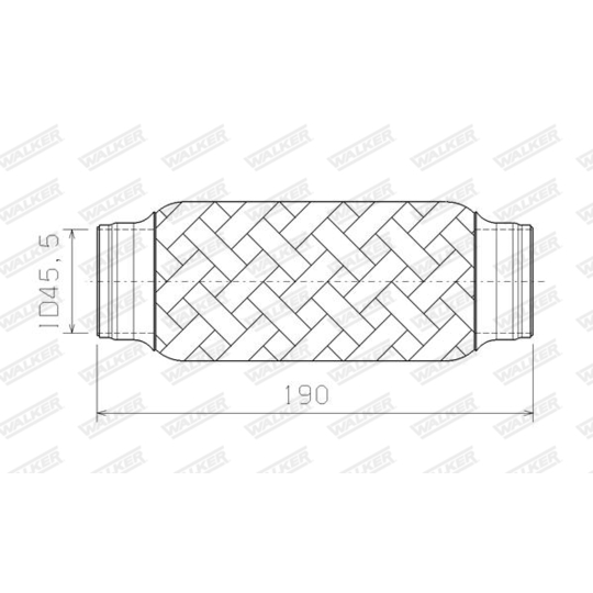 10406 - Corrugated Pipe, exhaust system 