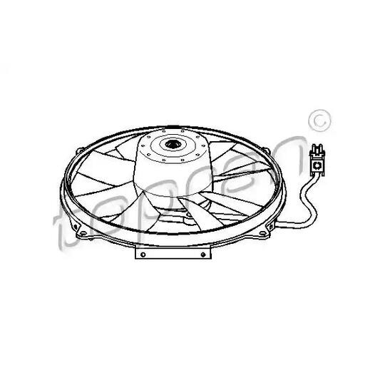 400 793 - Fan, radiator 