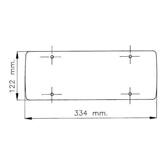 37438029 - Rear lamp glass 