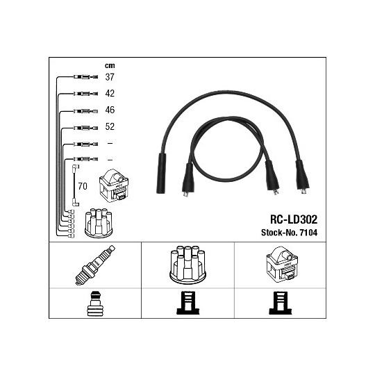 7104 - Ignition Cable Kit 