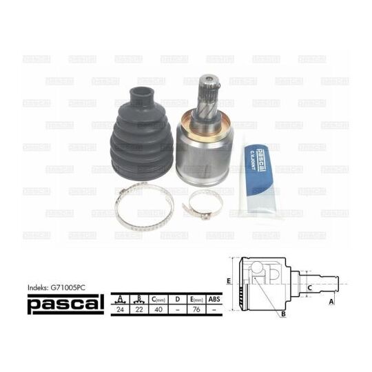G71005PC - Joint Kit, drive shaft 