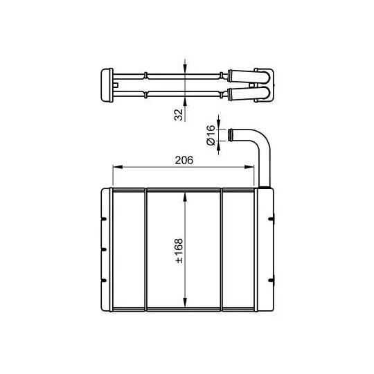  54262 - Heat Exchanger, interior heating 