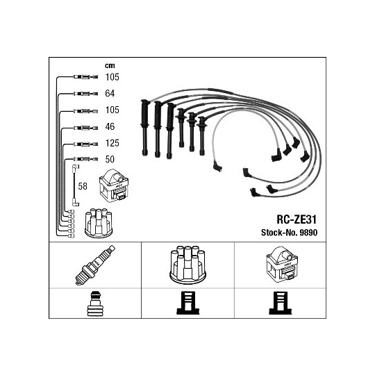 9890 - Ignition Cable Kit 