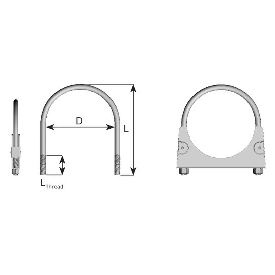90038 - Clamp, exhaust system 