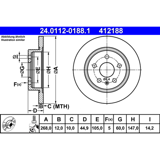 24.0112-0188.1 - Bromsskiva 