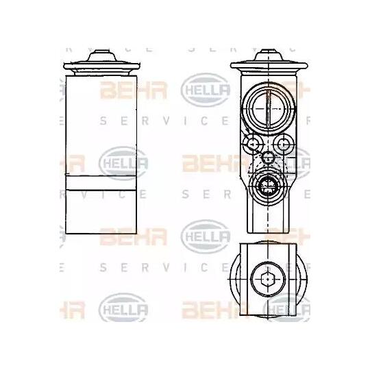 8UW351 239-651 - Expansionsventil, klimatanläggning 