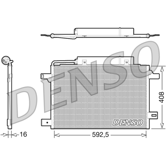 DCN17003 - Condenser, air conditioning 