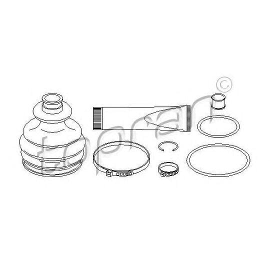 722 472 - Drive shaft bellows, outer 