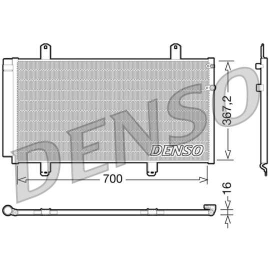 DCN51004 - Condenser, air conditioning 