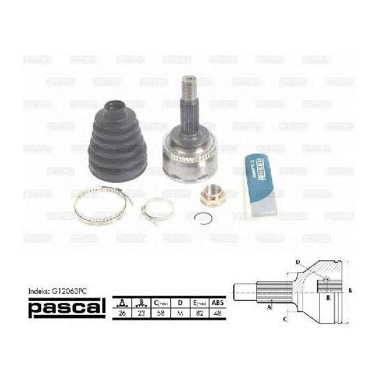G12063PC - Driveshaft joint, outer 