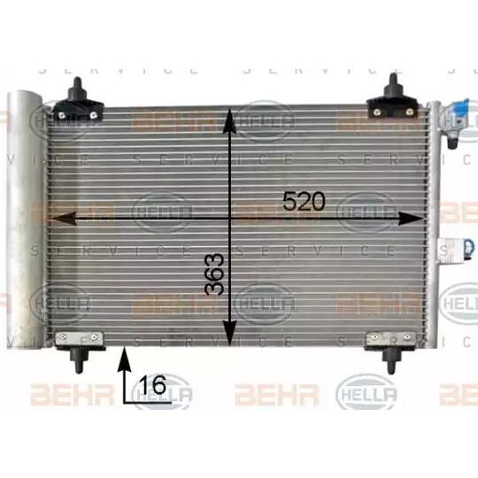 8FC351 301-034 - Condenser, air conditioning 