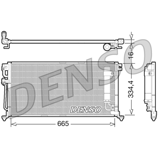 DCN45003 - Condenser, air conditioning 