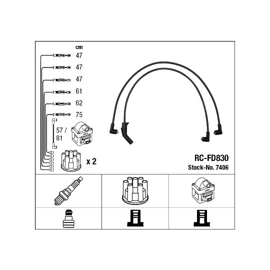 7406 - Ignition Cable Kit 