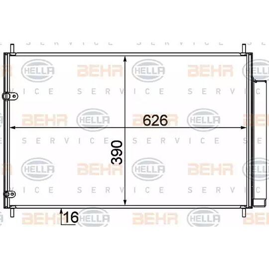 8FC351 307-581 - Condenser, air conditioning 