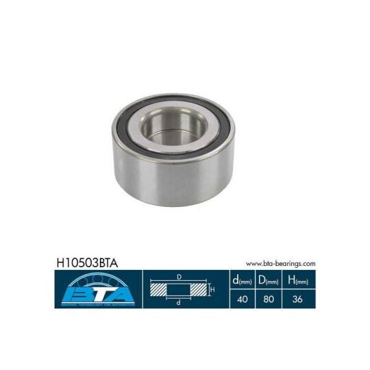 H10503BTA - Wheel Bearing Kit 