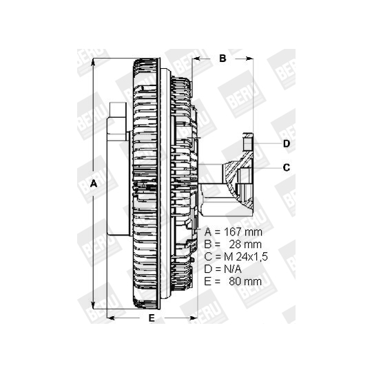 LK 024 - Clutch, radiator fan 