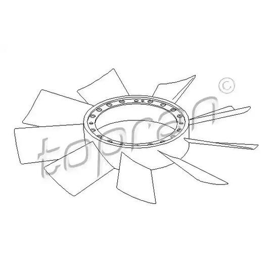 401 004 - Fan Wheel, engine cooling 