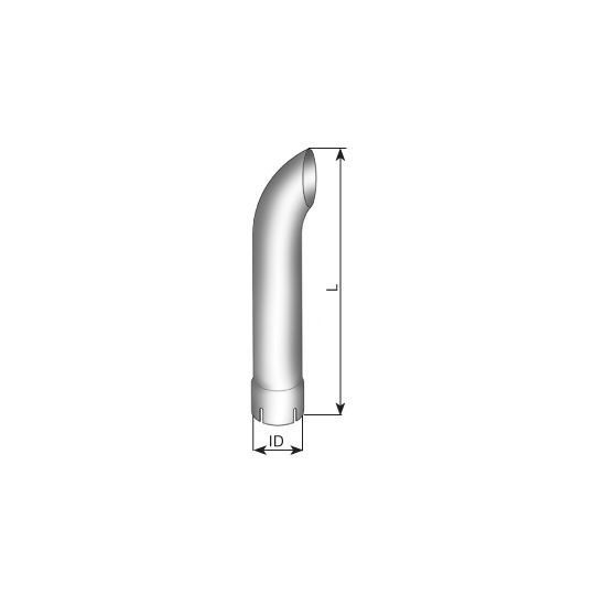 89699 - Exhaust Pipe, universal 