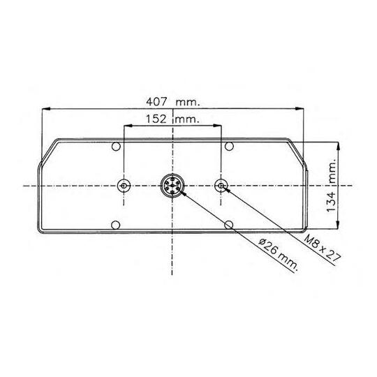 37801000 - Left rear lamp 