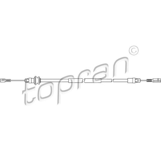207 371 - Cable, parking brake 