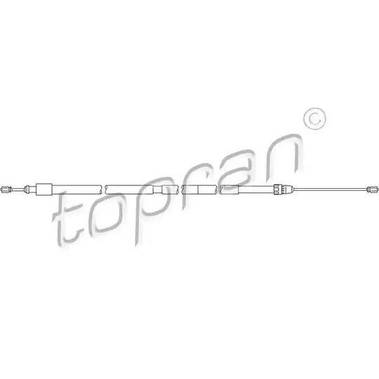 722 073 - Cable, parking brake 
