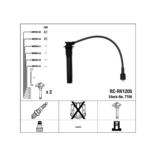 7706 - Ignition Cable Kit 