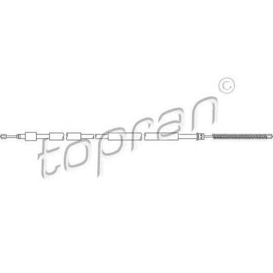 721 637 - Handbrake cable 