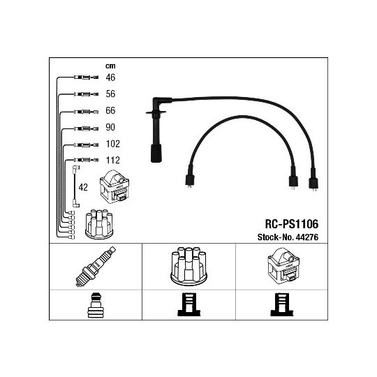 44276 - Tändkabelsats 