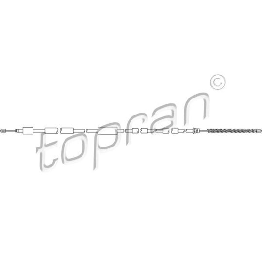 721 632 - Cable, parking brake 