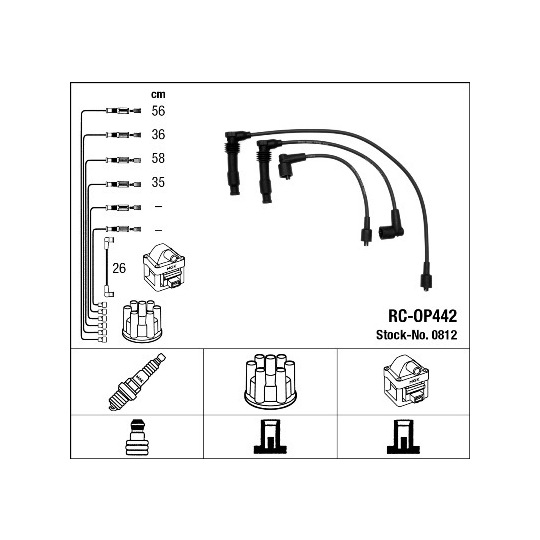 0812 - Ignition Cable Kit 