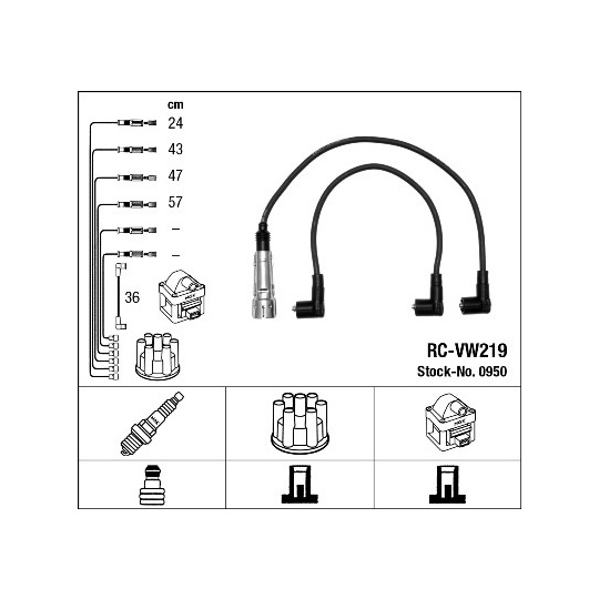 0950 - Ignition Cable Kit 