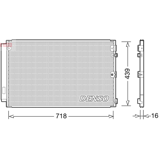 DCN51011 - Condenser, air conditioning 