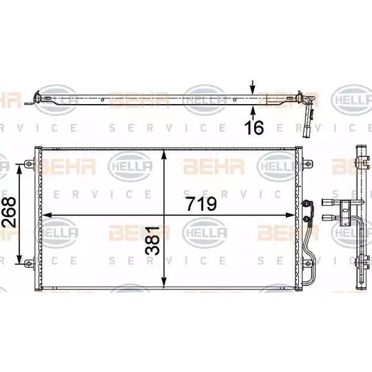 8FC351 303-701 - Condenser, air conditioning 