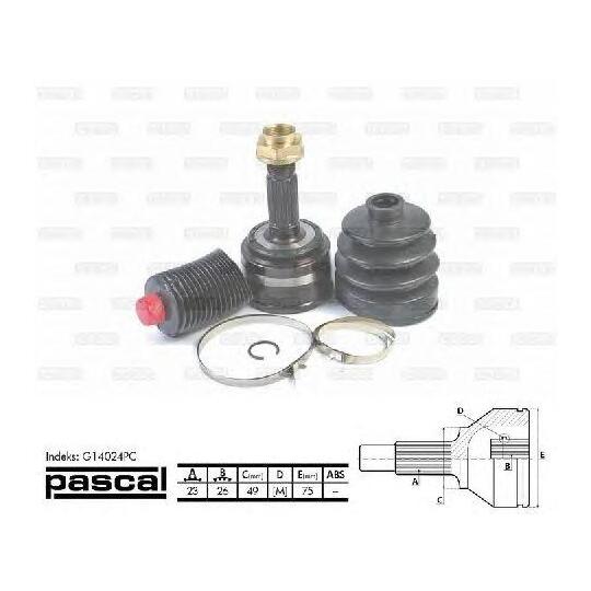 G14024PC - Driveshaft joint, outer 