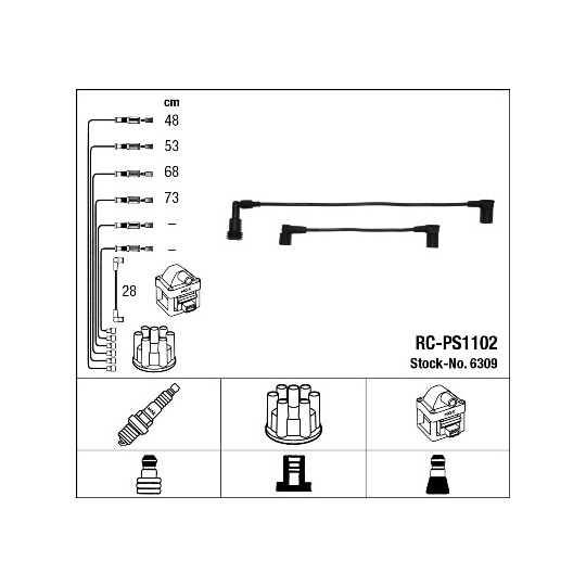 6309 - Tändkabelsats 