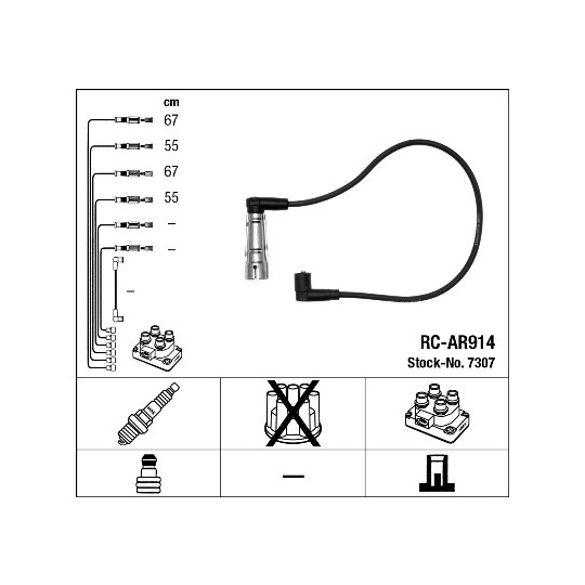 7307 - Ignition Cable Kit 