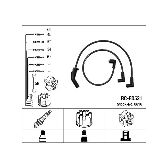 0616 - Tändkabelsats 