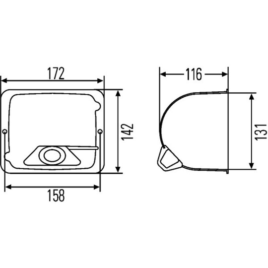 9BG127 426-007 - Housing, headlight 