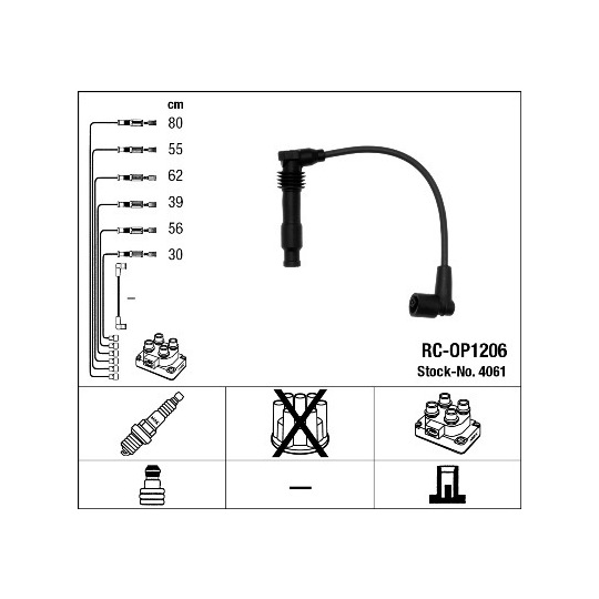 4061 - Tändkabelsats 