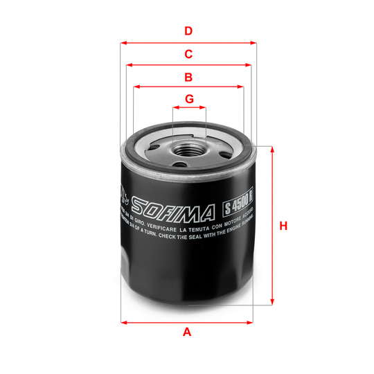 S4500R - Oil filter 