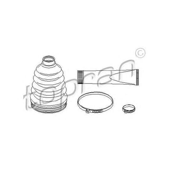 721 197 - Drive shaft bellows, outer 