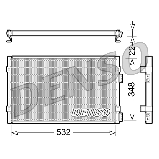 DCN06002 - Condenser, air conditioning 